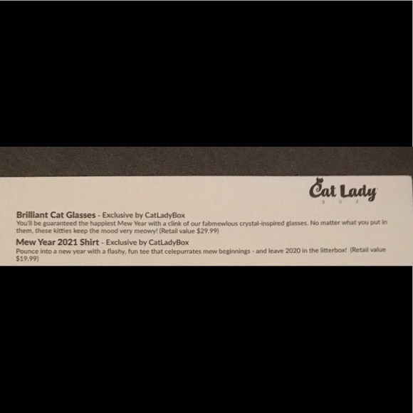 Cat Lady NWOT New Year’s Bundle - Glasses and Tee - Picture 12 of 12